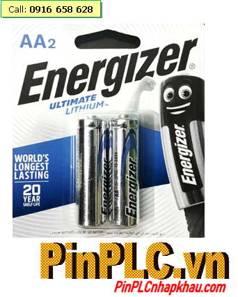 Energizer L91BP2, Pin AA 1.5v Energizer L91BP2 Ultimate Lithium Made in Singapore